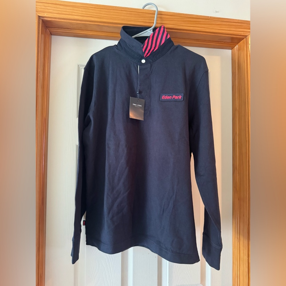 Eden Park Men's Black Polo Shirt